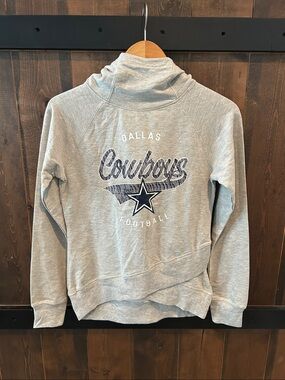 NFL New with Tags Dallas Cowboys Gray Hoodie Girls Size 14